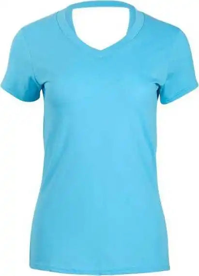 Boxercraft Bw2405 Women’s Bella Crossback T-shirt - Pacific Blue