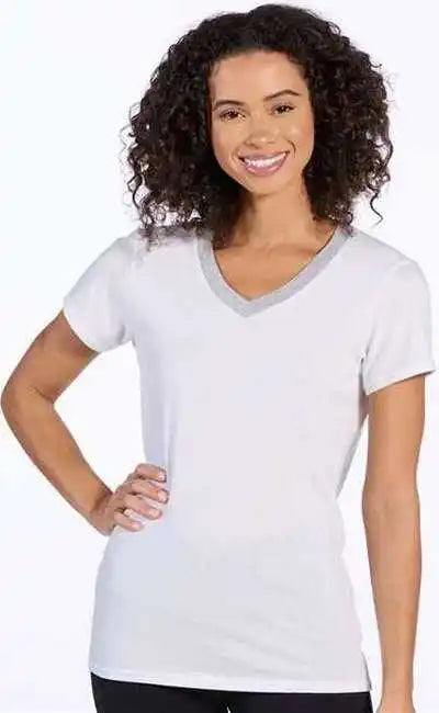 Boxercraft Bw2405 Women’s Bella Crossback T-shirt - White Oxford