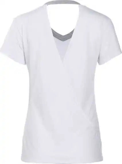Boxercraft Bw2405 Women’s Bella Crossback t Shirt White Oxford