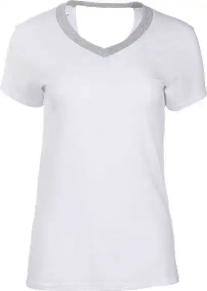 Boxercraft Bw2405 Women’s Bella Crossback T-shirt - White Oxford