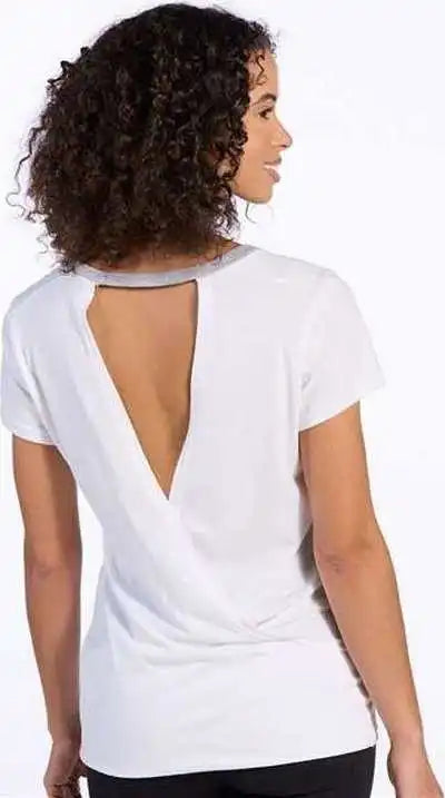 Boxercraft Bw2405 Women’s Bella Crossback t Shirt White Oxford