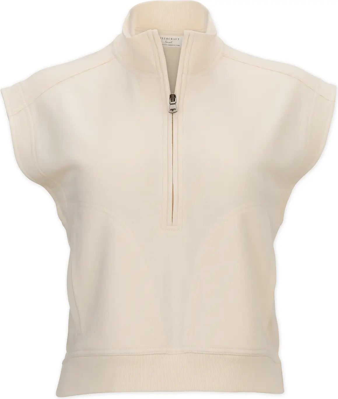 Boxercraft Bw2407 Women’s Slvls Terry Half Zip - Natural