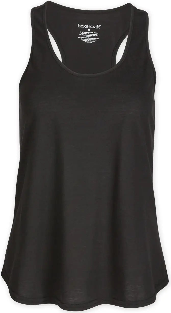 Boxercraft Bw2502 Essential Racerback Tank T90 - Black - Ladies Xs