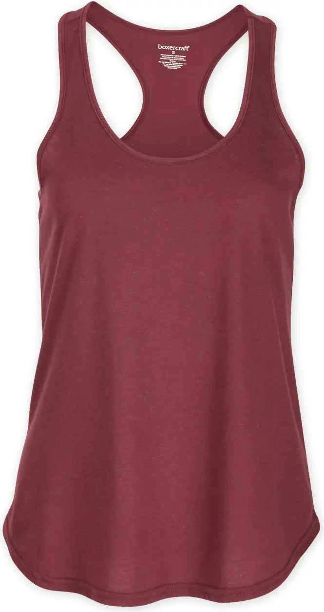 Boxercraft Bw2502 Essential Racerback Tank T90 - Maroon - Ladies Xs