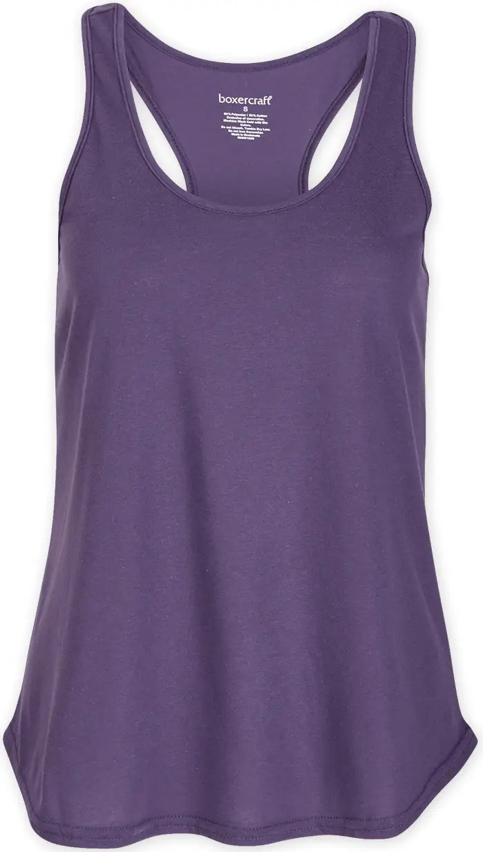 Boxercraft Bw2502 Essential Racerback Tank T90 - Purple - Ladies Xs
