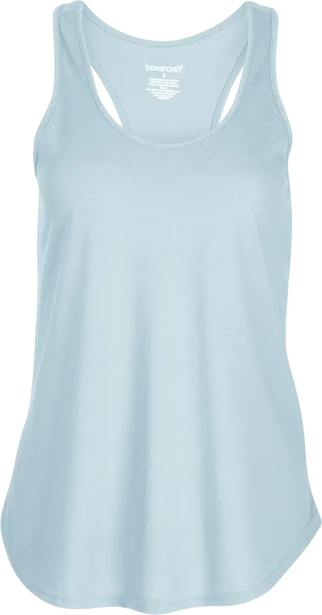 Boxercraft Bw2502 Essential Racerback Tank T90 - Sky Blue - Ladies Xs