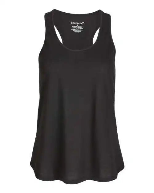 Boxercraft Bw2502 Women’s Essential Racerback Tank Top Black