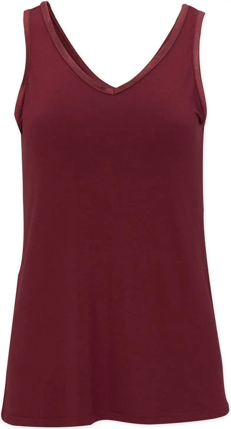 Boxercraft Bw2504 Women’s Bamboo V-neck Tank - Mantra Red
