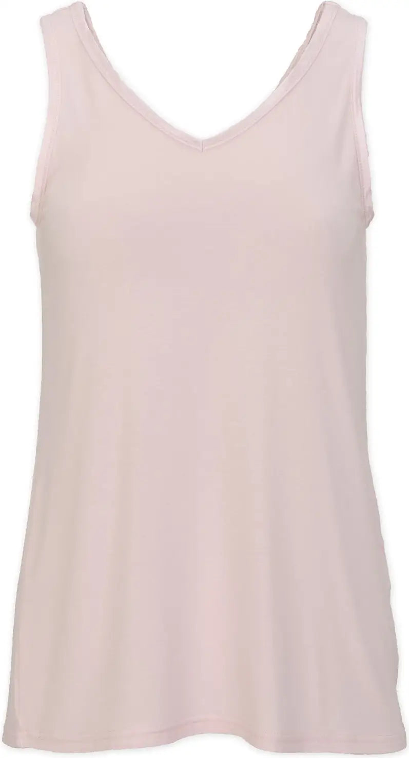 Boxercraft Bw2504 Women’s Bamboo V-neck Tank - Pink Serenity
