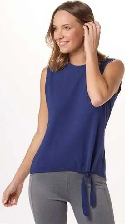 Boxercraft Bw2507 Women’s Knot Front T-shirt - Navy
