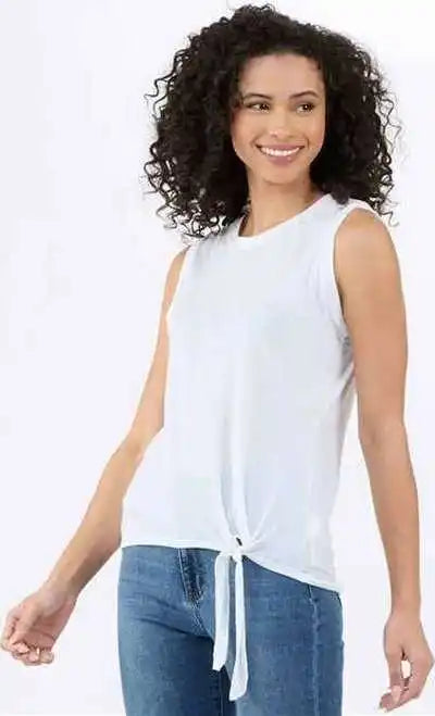 Boxercraft Bw2507 Women’s Knot Front T-shirt - White