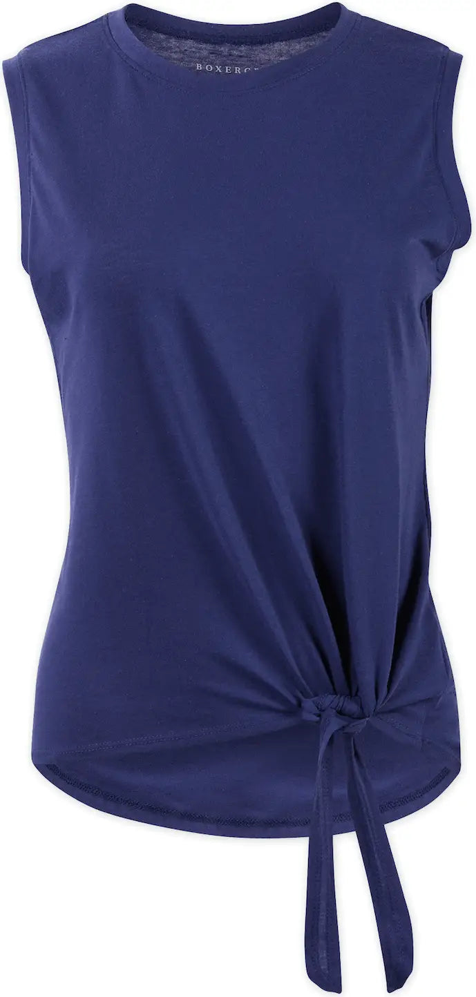 Boxercraft Bw2507 Women’s Knot Front Tee - Navy - Ladies Xs