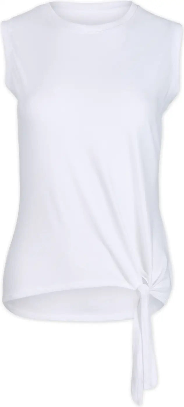 Boxercraft Bw2507 Women’s Knot Front Tee - White - Ladies Xs