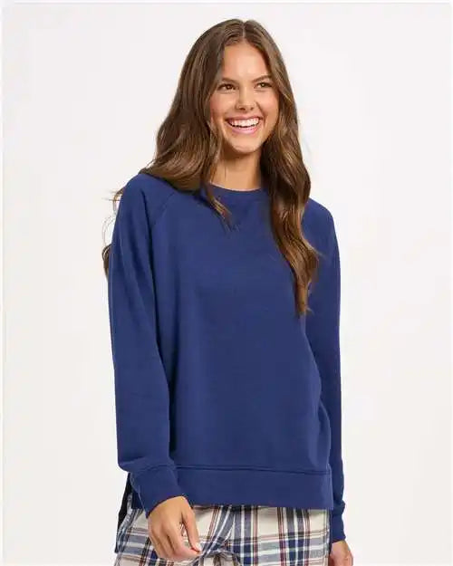 Boxercraft Bw3101 Women’s Harlow French Terry Pullover - Navy Heather