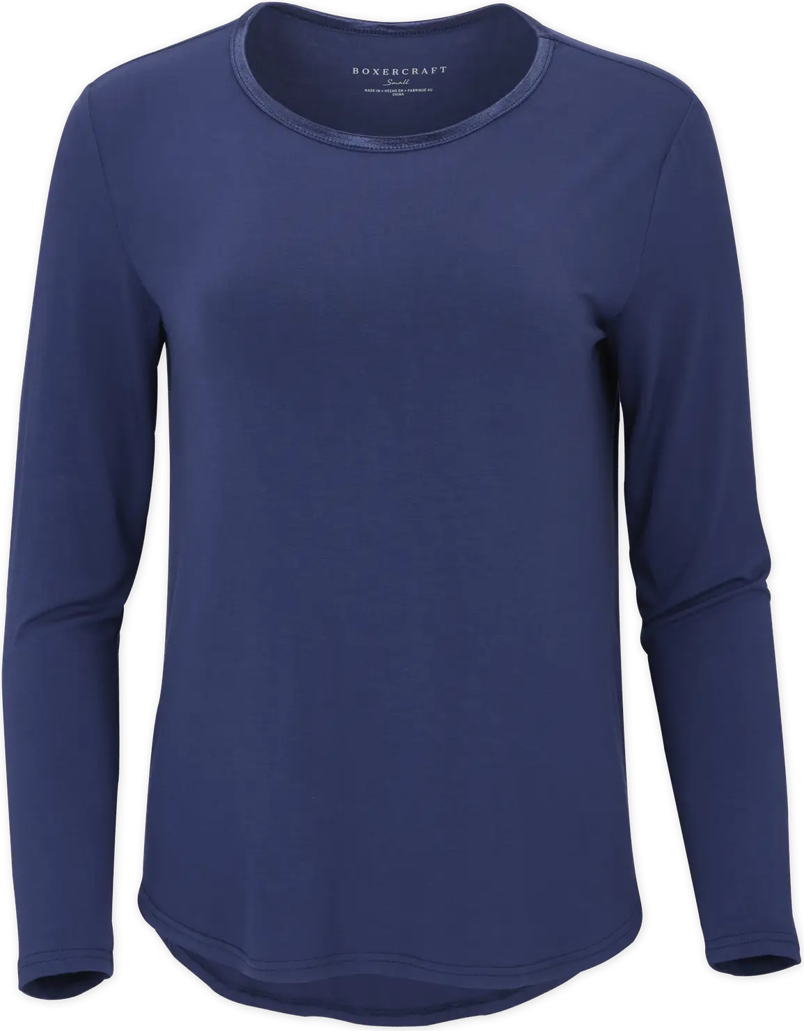 Boxercraft Bw3102 Women’s Bamboo Long Sleeve Tee - Navy - Ladies Xs