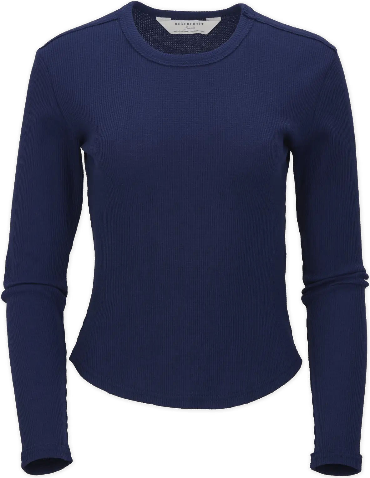 Boxercraft Bw3103 Waffle Knit Baby Long Sleeve Tee - Navy