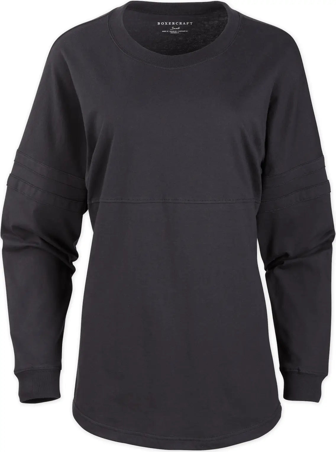 Boxercraft Bw3514 Women’s Pom Jersey T14 - Black Oxford - Gray / Ladies Xs