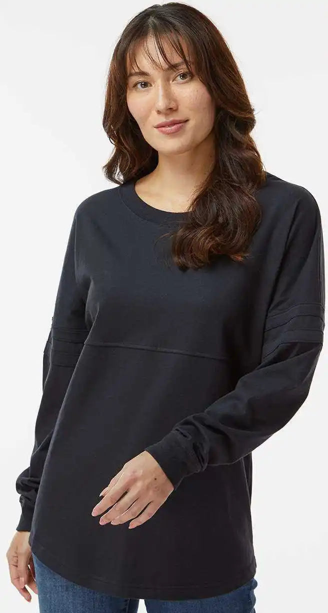 Boxercraft Bw3514 Women’s Pom Long Sleeve Jersey t Shirt Black