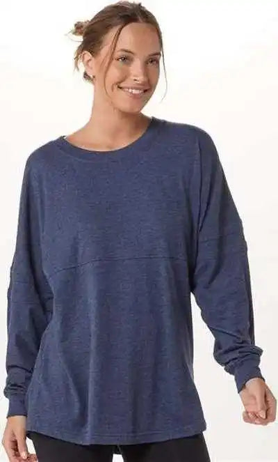 Boxercraft Bw3514 Women’s Pom Long Sleeve Jersey T-shirt - Denim
