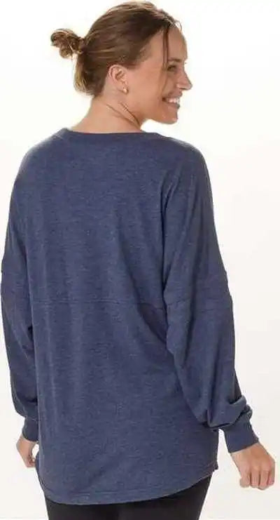 Boxercraft Bw3514 Women’s Pom Long Sleeve Jersey T-shirt - Denim