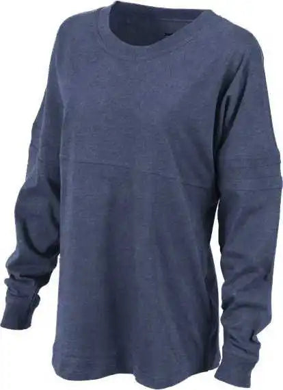 Boxercraft Bw3514 Women’s Pom Long Sleeve Jersey T-shirt - Denim