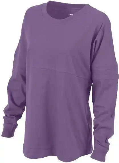 Boxercraft Bw3514 Women’s Pom Long Sleeve Jersey T-shirt - Grape