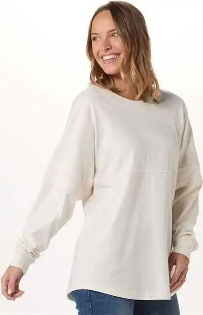 Boxercraft Bw3514 Women’s Pom Long Sleeve Jersey T-shirt - Natural