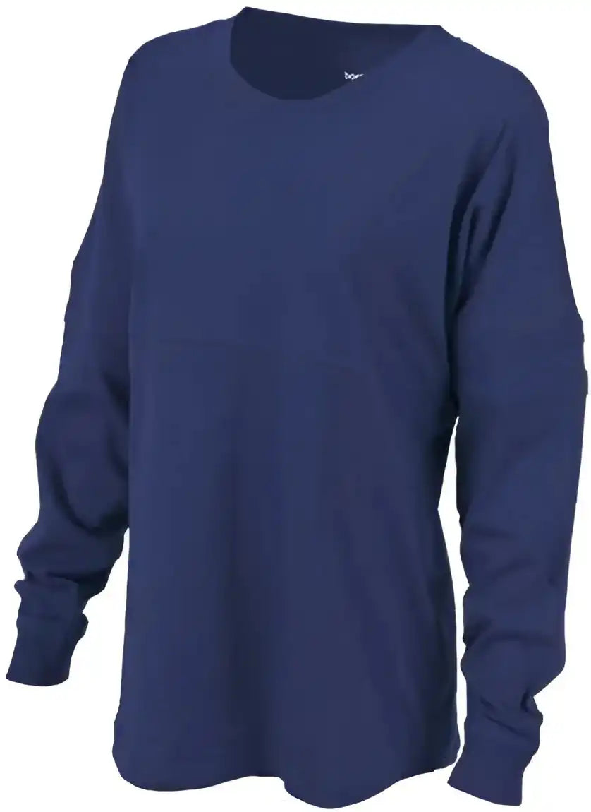 Boxercraft Bw3514 Women’s Pom Long Sleeve Jersey t Shirt Navy