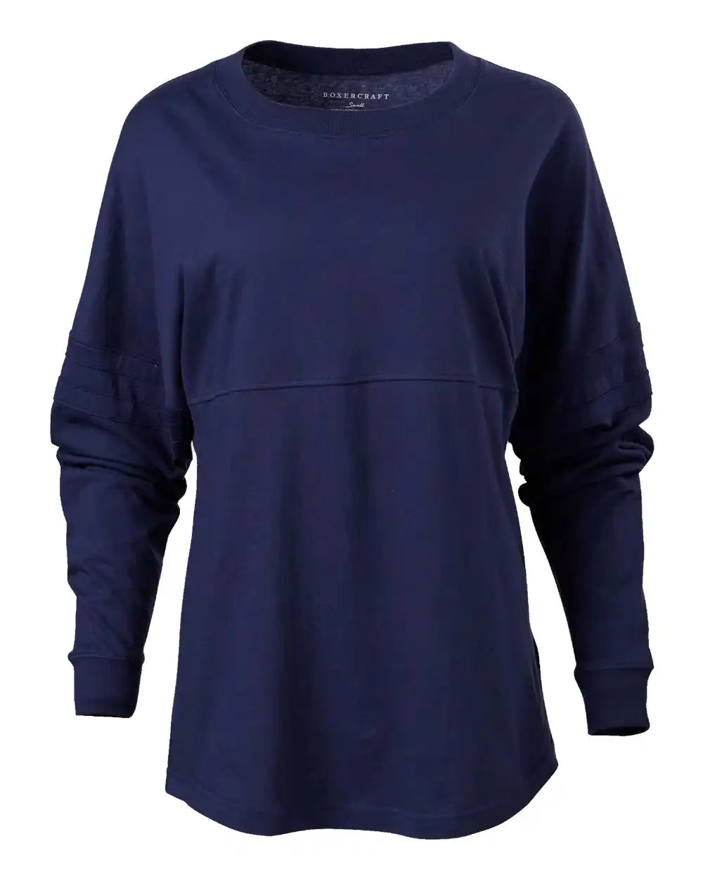 Boxercraft Bw3514 Women’s Pom Long Sleeve Jersey T-shirt - Navy - Xs