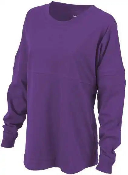 Boxercraft Bw3514 Women’s Pom Long Sleeve Jersey t Shirt Purple