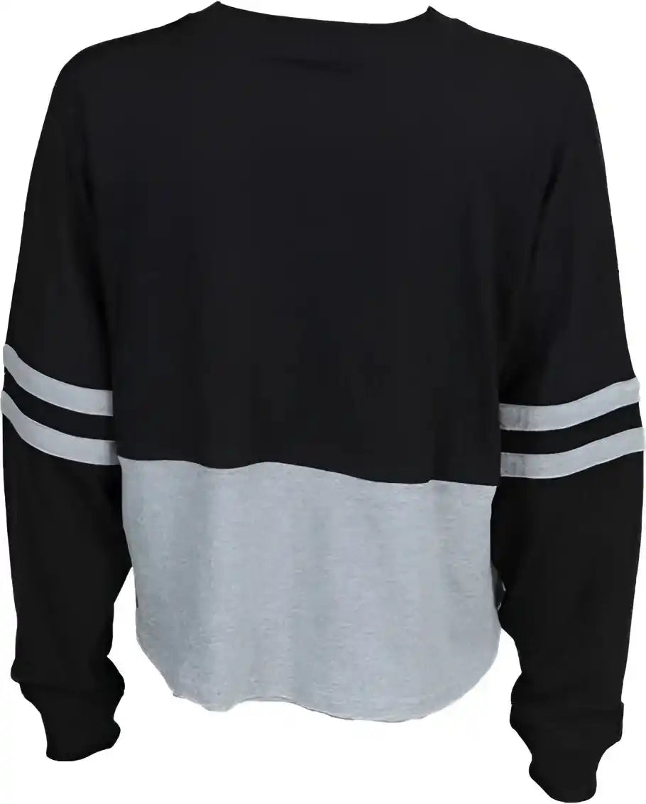 Boxercraft Bw3515 Women’s Crop Retro Jesery Black Oxford