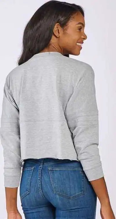 Boxercraft Bw3515 Women’s Crop Retro Jesery Oxford Heather