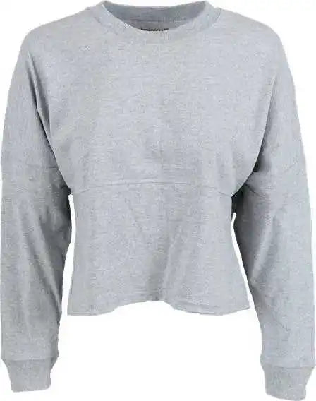 Boxercraft Bw3515 Women’s Crop Retro Jesery - Oxford Heather