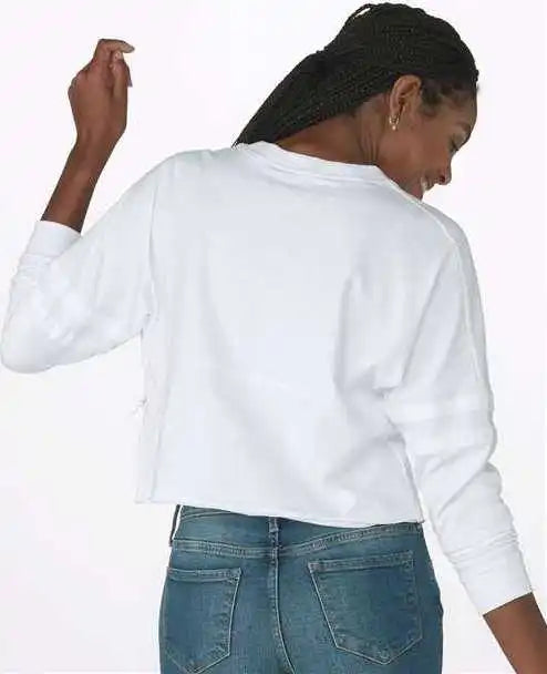 Boxercraft Bw3515 Women’s Crop Retro Jesery White