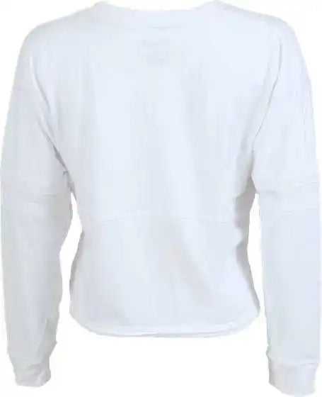 Boxercraft Bw3515 Women’s Crop Retro Jesery White