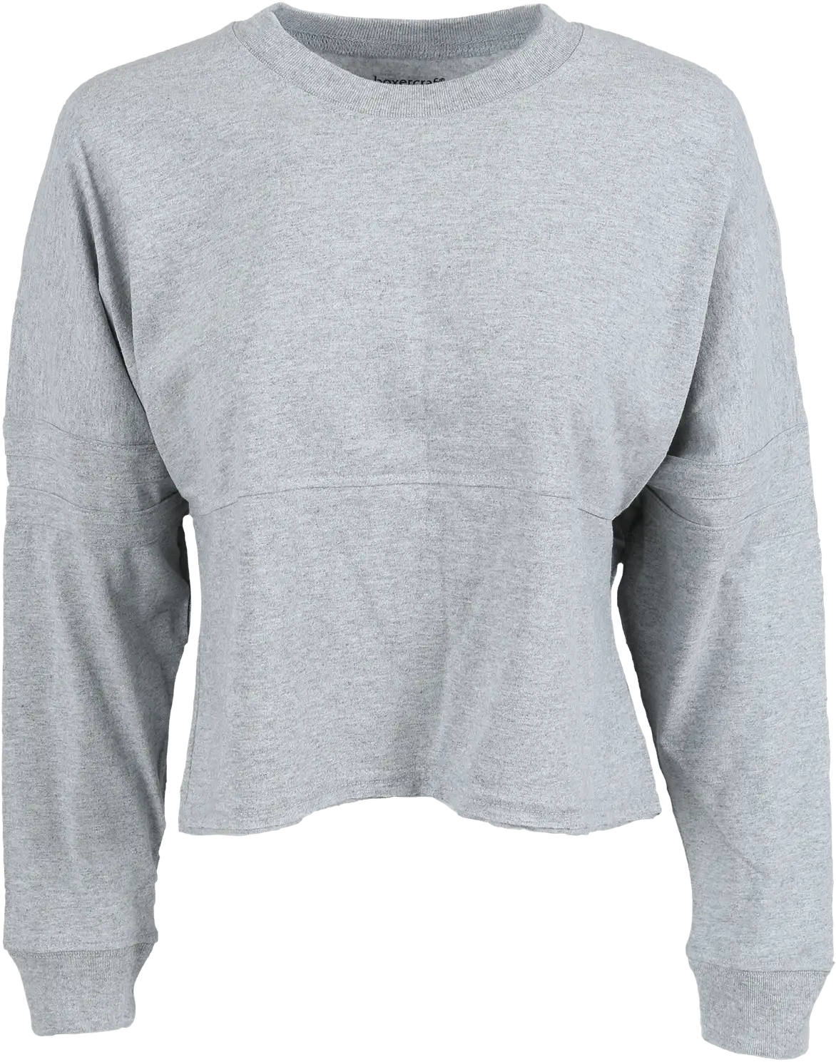 Boxercraft Bw3515 Women’s Cropped Retro Jersey T15 - Oxford Heather - Gray / Ladies Xs