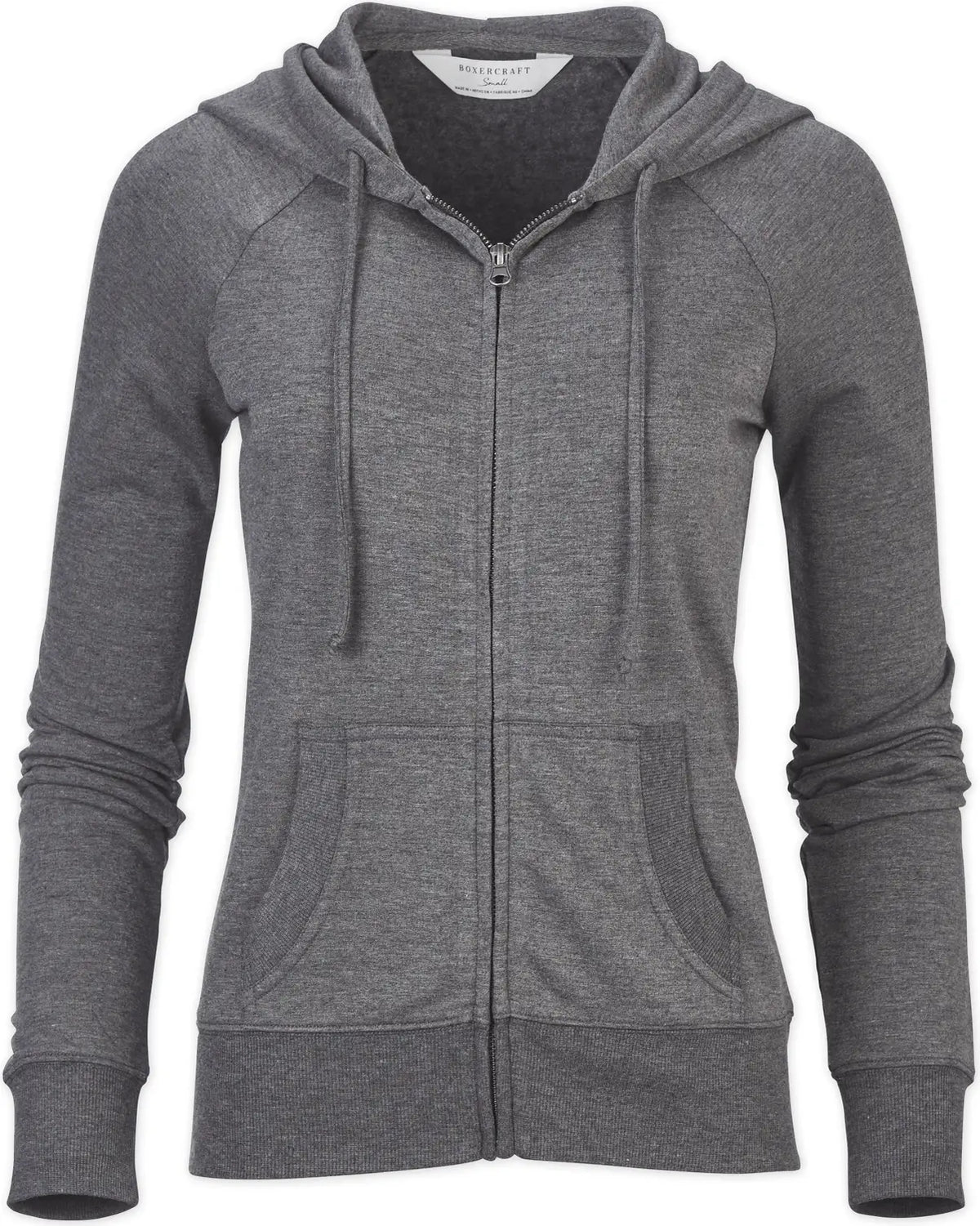 Boxercraft Bw5201 Dream Fleece Full Zip Hoodie - Black Heather