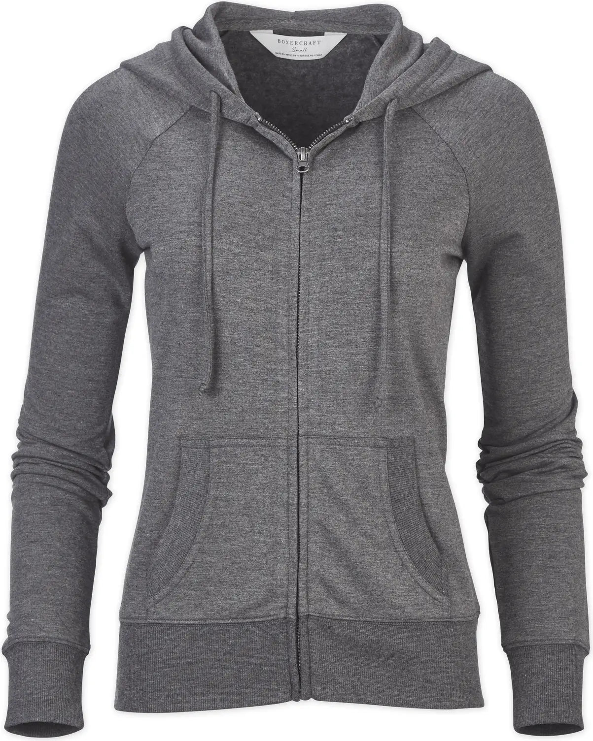 Boxercraft Bw5201 Dream Fleece Full Zip Hoodie - Black Heather