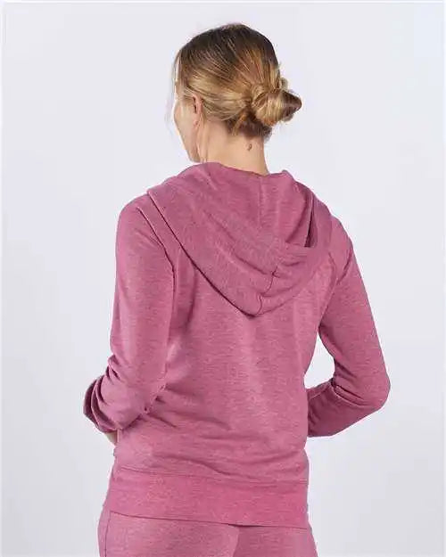 Boxercraft Bw5201 Women’s Dream Fleece Full-zip Hooded Sweatshirt - Orchid Heather