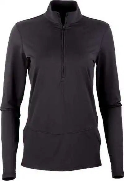 Boxercraft Bw5202 Woman’s Flex Quarter Zip - Black