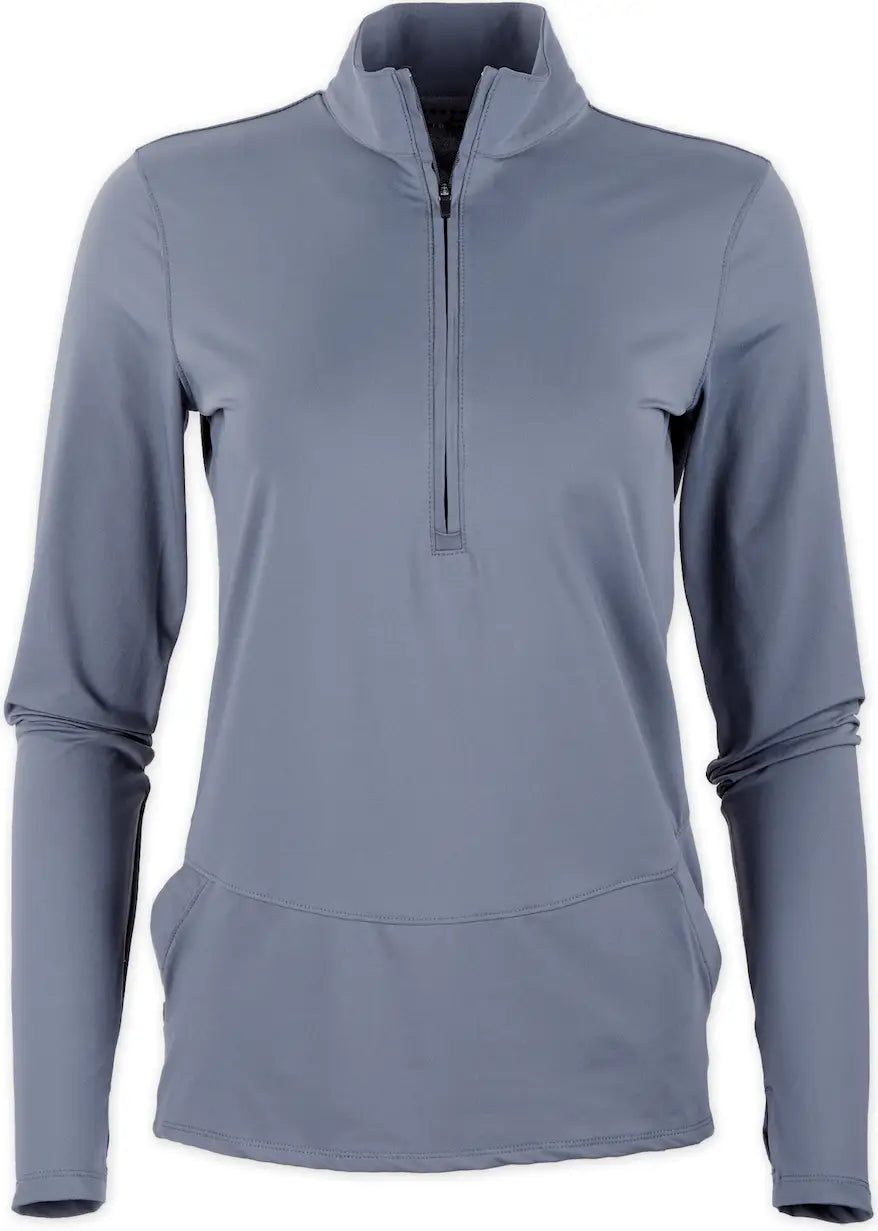 Boxercraft Bw5202 Women’s Flex Qtr Zip - Castlerock - Dark Gray / Ladies Xs