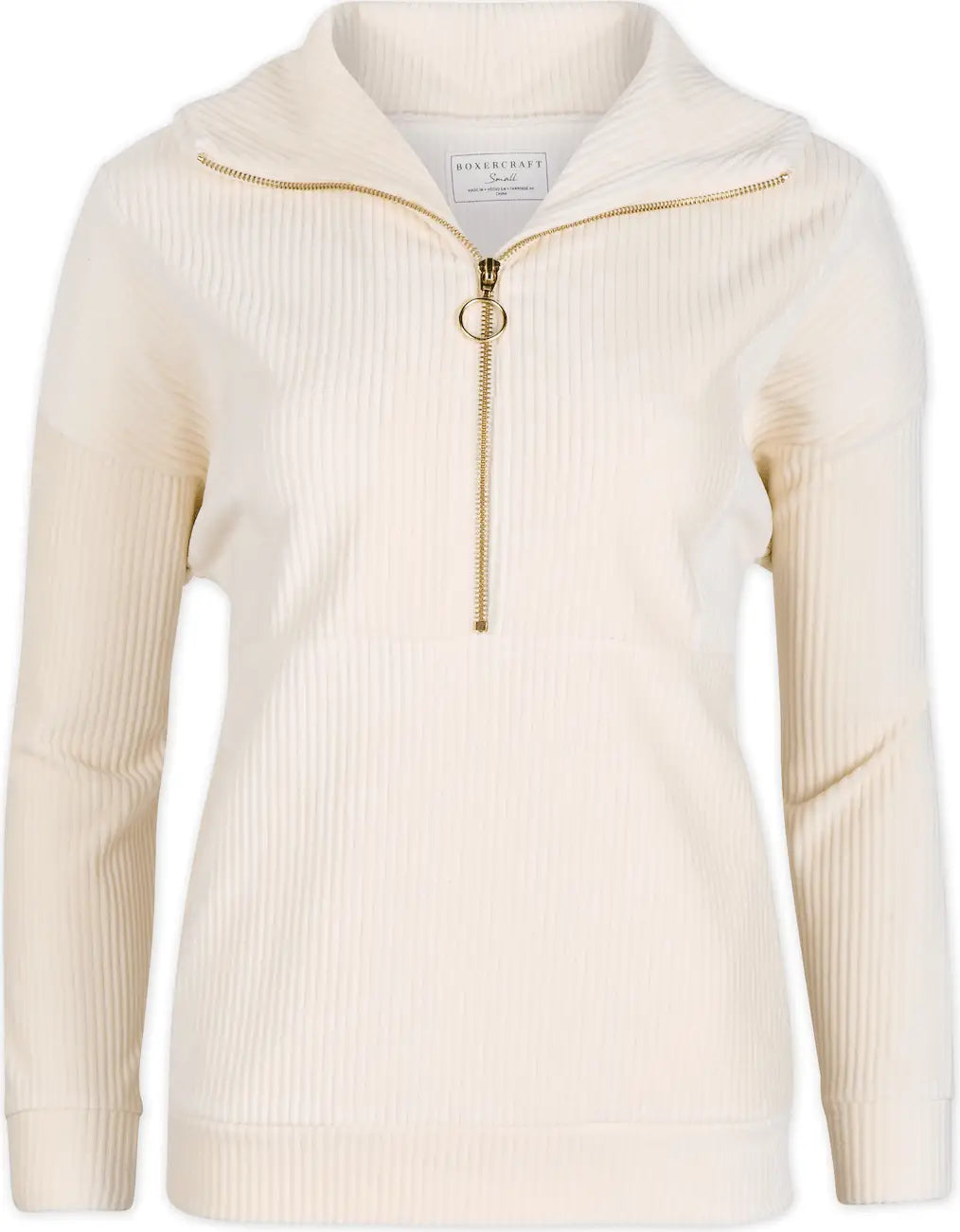 Boxercraft Bw5203 Women’s Manchester Qtr Zip - Natural