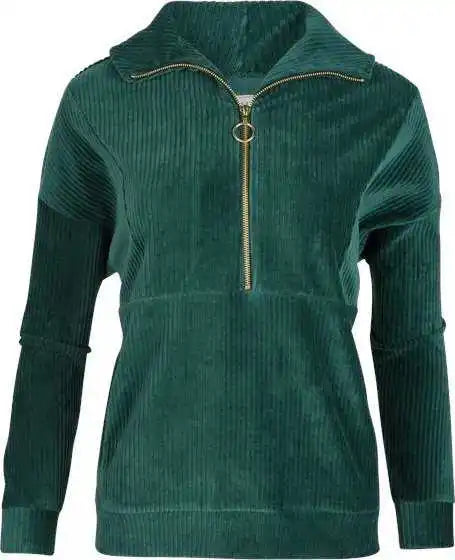 Boxercraft Bw5203 Women’s Manchester Quarter Zip - Moss