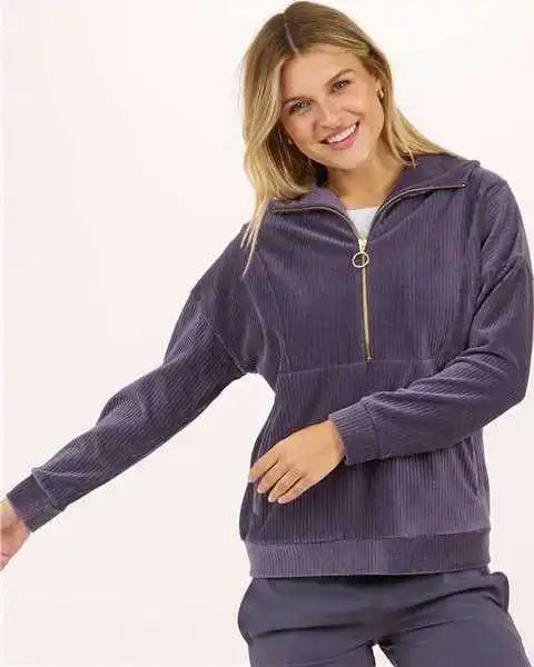 Boxercraft Bw5203 Women’s Manchester Quarter Zip - Mystic