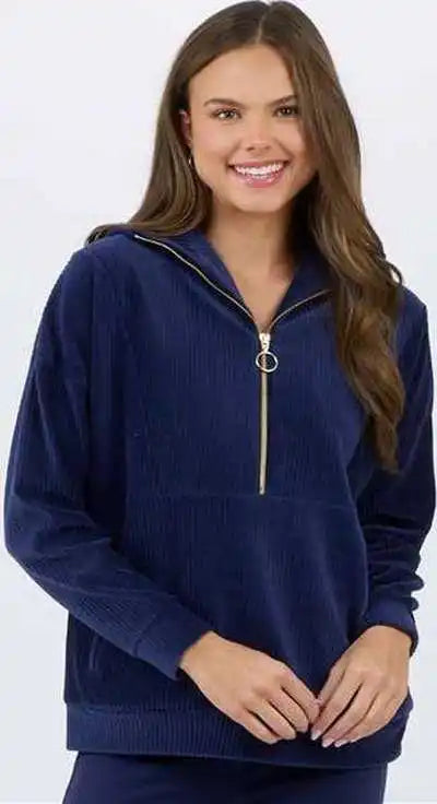 Boxercraft Bw5203 Women’s Manchester Quarter Zip - Navy