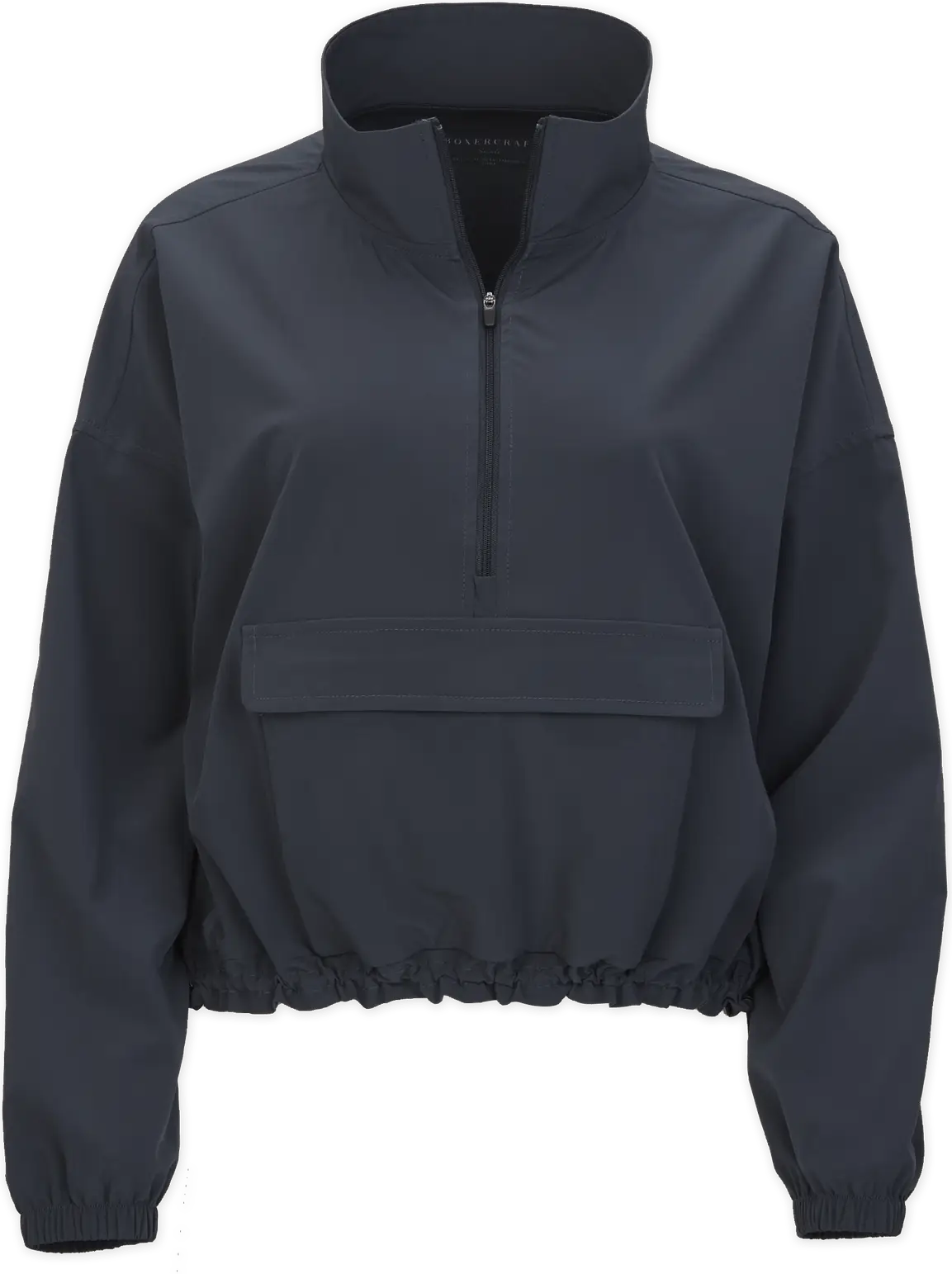 Boxercraft Bw5204 Stretch Woven Quarter Zip - Castlerock - Dark Gray / Ladies Xs