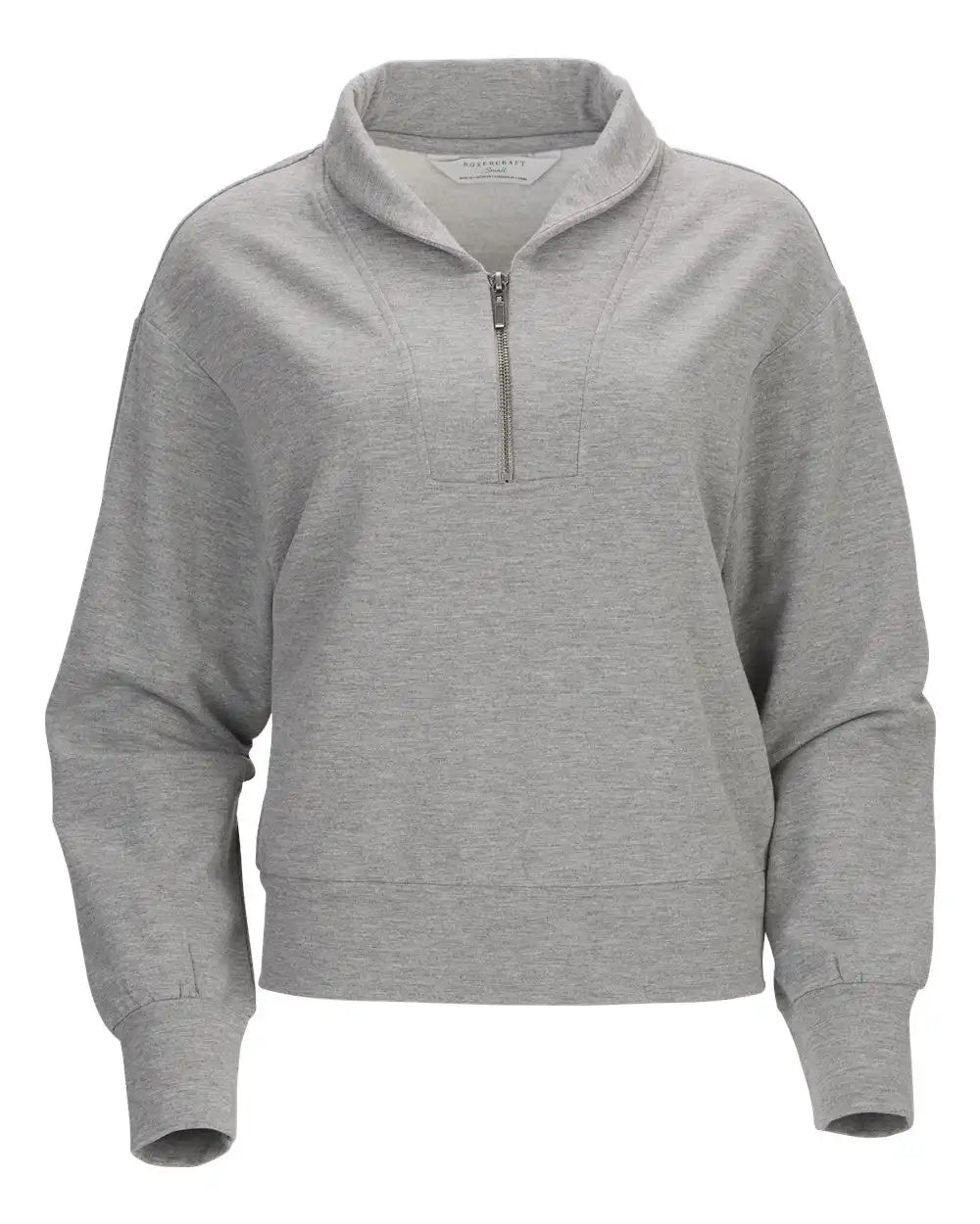 Boxercraft Bw5205 Women’s Dream Fleece 1/4 Zip Pullover - Oxford Heather - s