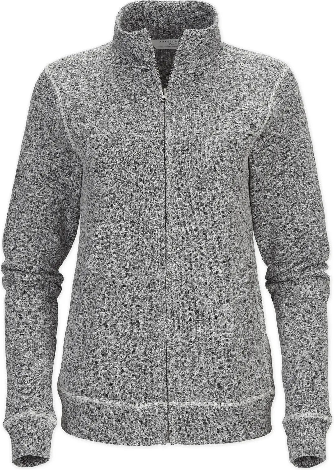 Boxercraft Bw5207 Women’s Alpine Full Zip - Black Heather - Ladies Xs