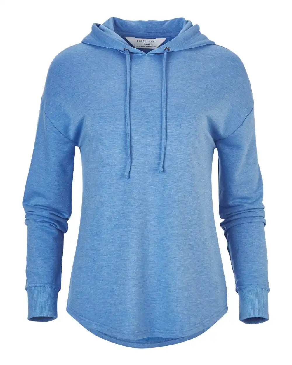 Boxercraft Bw5301 Women’s Dream Fleece Hooded Pullover - Blue Heather - Xs