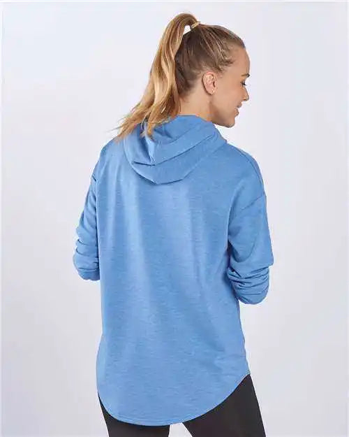 Boxercraft Bw5301 Women’s Dream Fleece Hooded Pullover - Blue Heather